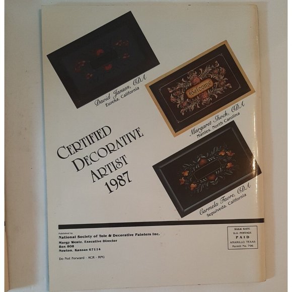 5 Decorative Painter Magazines 1987 National Tole Society - Picture 12 of 12